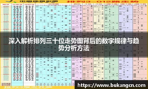深入解析排列三十位走势图背后的数字规律与趋势分析方法